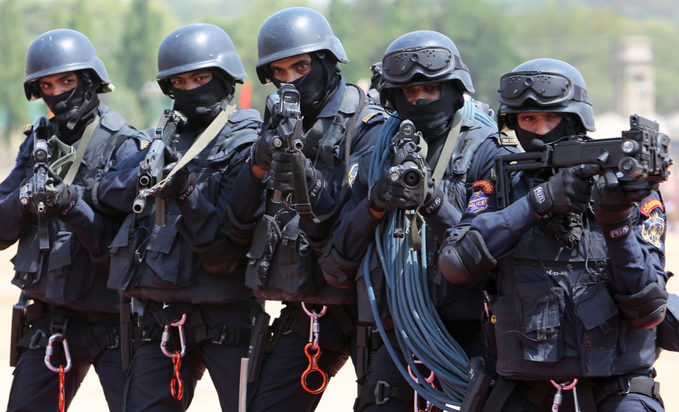 Indian Special Protection Group (SPG) Commandos armed with FNH