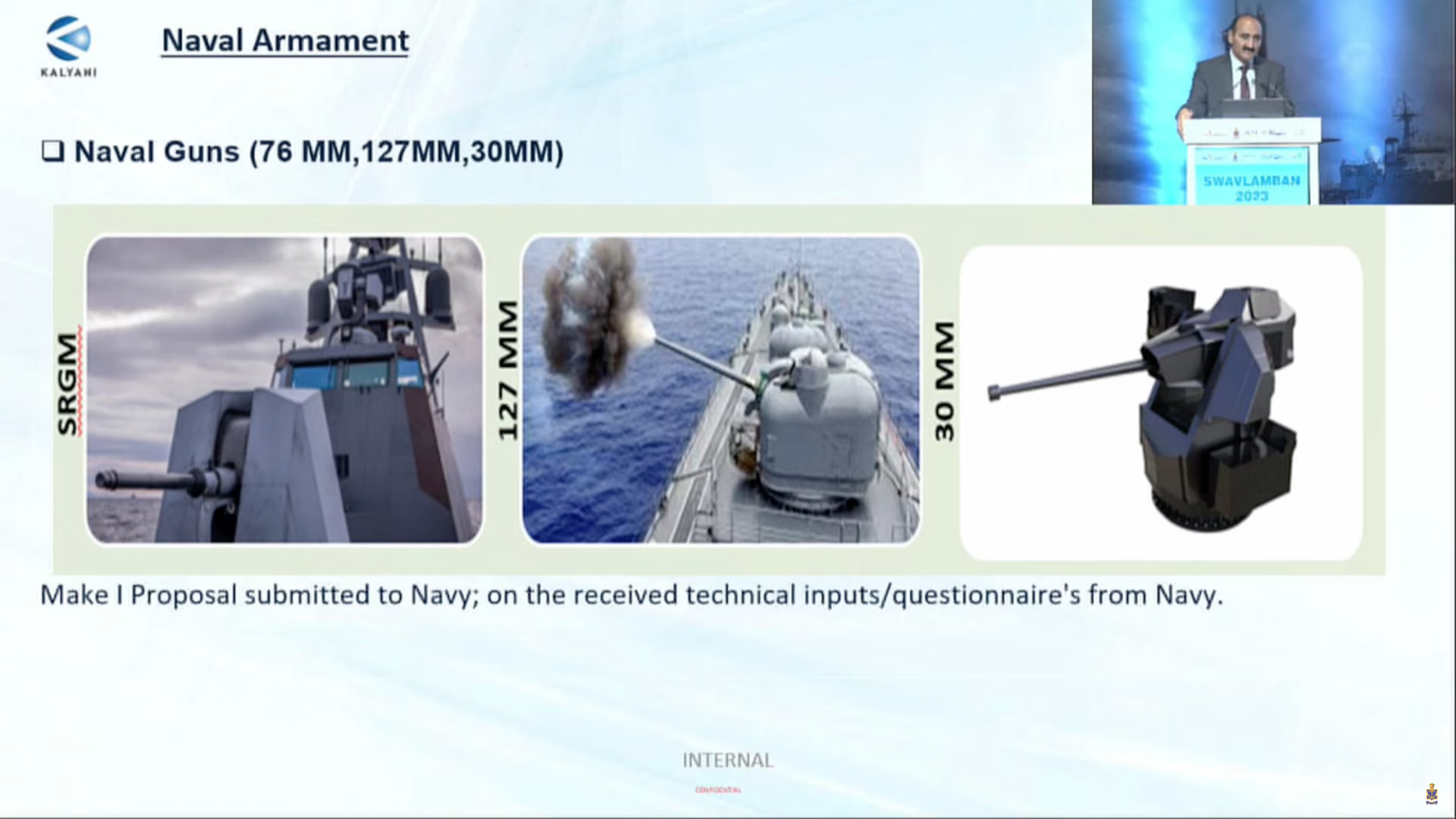 Kalyani group naval guns