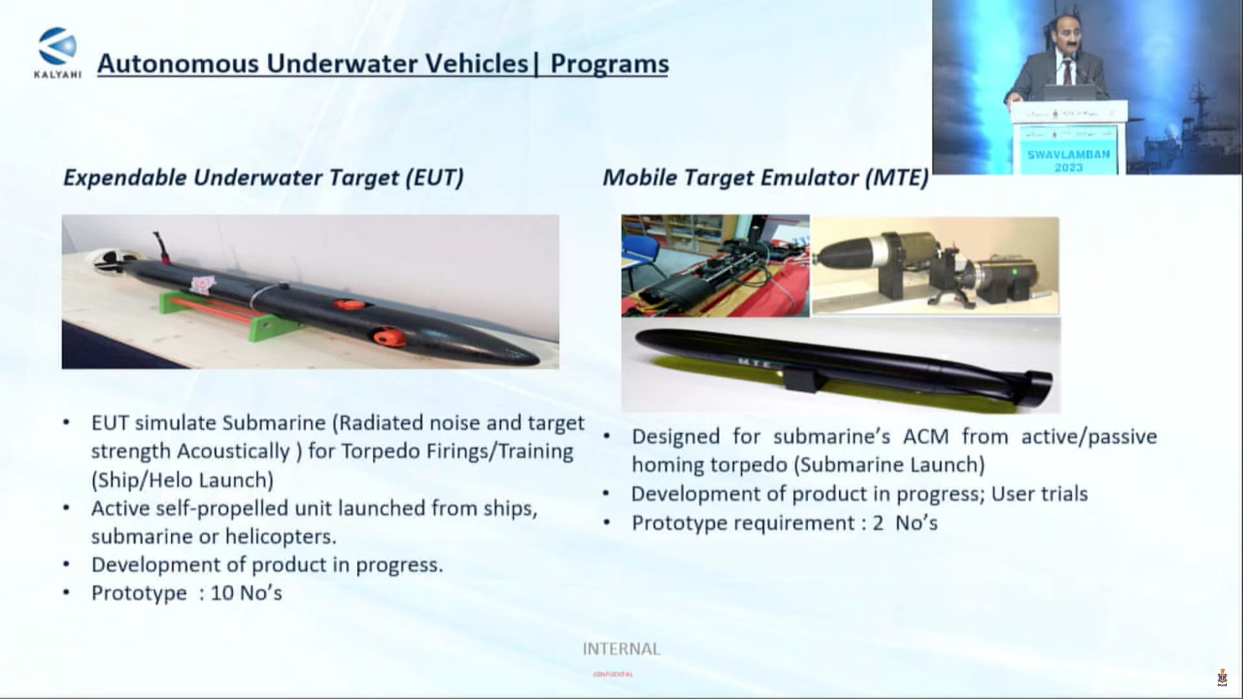 Kalyani group underwater target