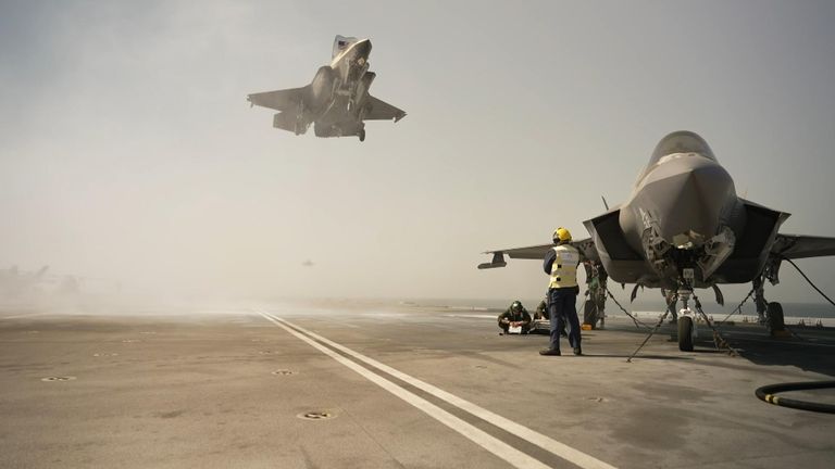 HMS Queen Elizabeth in the South China Sea