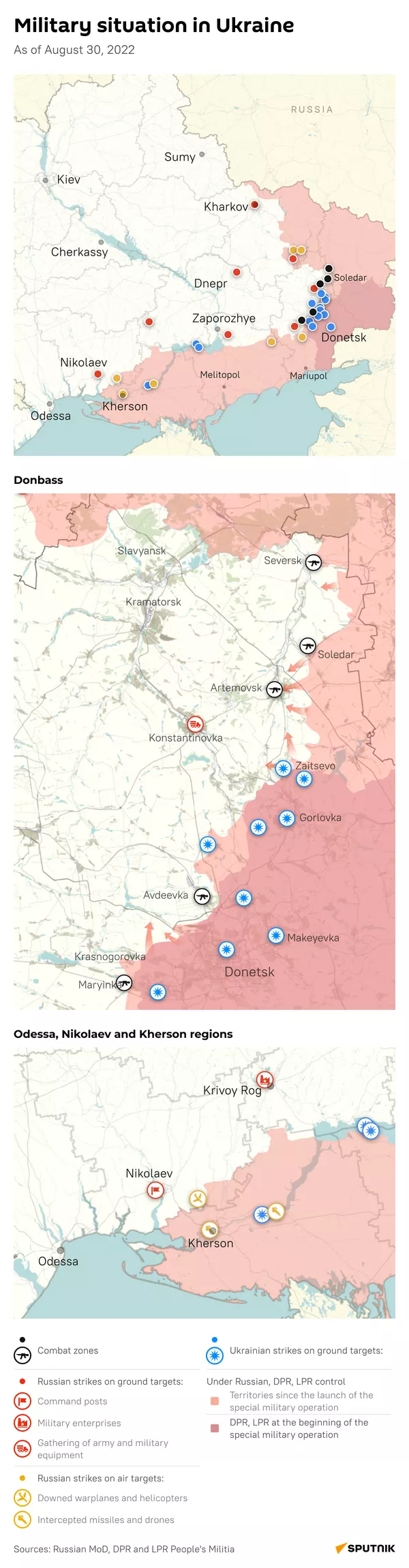 Progress and Results of Russia's Special Military Operation in Ukraine - Sputnik International