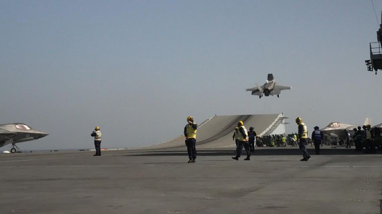 HMS Queen Elizabeth in the South China Sea