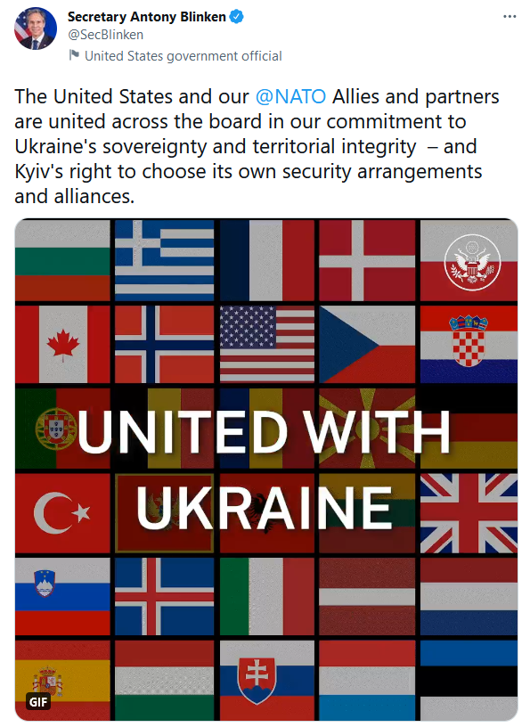 Twitter: United with Ukraine